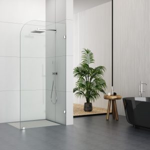 D107 6mm/8mm Clear Glass Frameless Walk In Shower Door