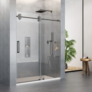 D38BL Single Sliding Shower Door