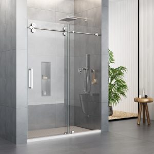 D38CH Single Sliding Frameless Shower Door