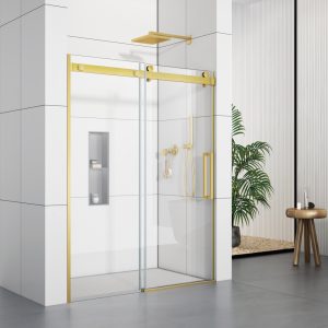 D32GD Soft Closing Frameless Single Sliding Shower Door