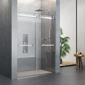 D36CH Double Sliding Frameless Shower Door