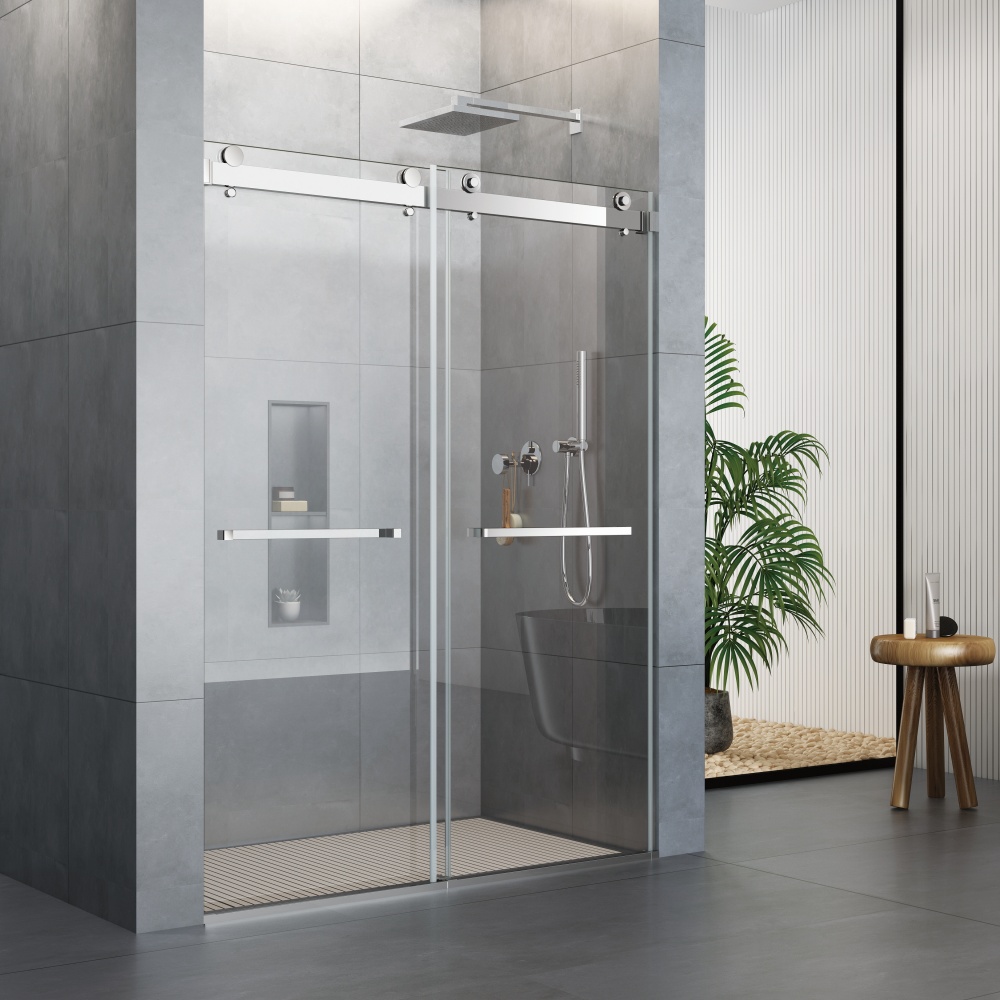 D36CH Double Sliding Frameless Shower Door