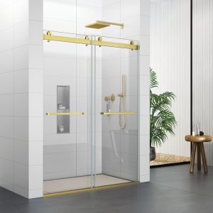 D36GD Double Sliding Frameless Shower Doors