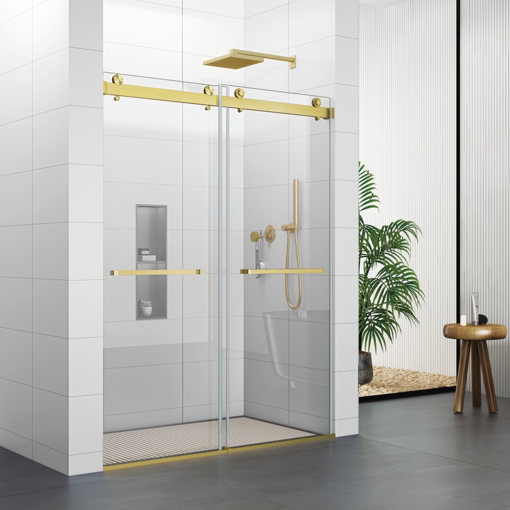 D36GD Double Sliding Frameless Shower Doors