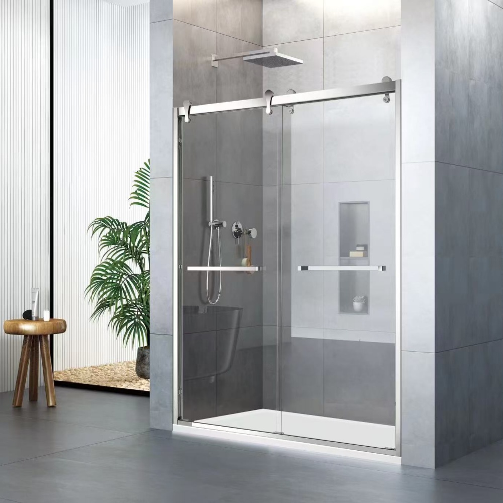 D57CH Chrome Double Sliding Shower Doors