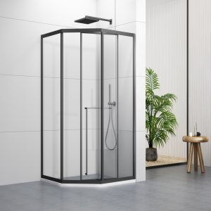 S3037 Black Frame Shower Enclosure With Inner Sliding Door