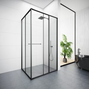 S3037L Black Revolving Door Shower Box