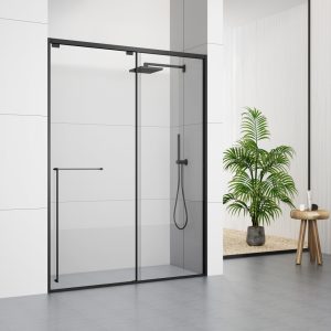 GD323BL Minimalist Design Shower Doors With Single Sliding door