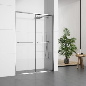 GD369CH Minimalist Design Shower Doors With Two Sliding Doors